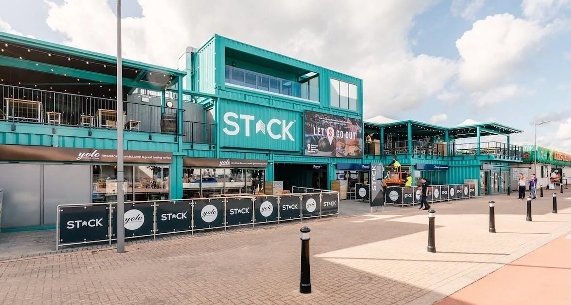 STACK Seaburn, where the business refined its container-led food and entertainment format before adapting the model for permanent town-centre sites. Source: Tripadvisor