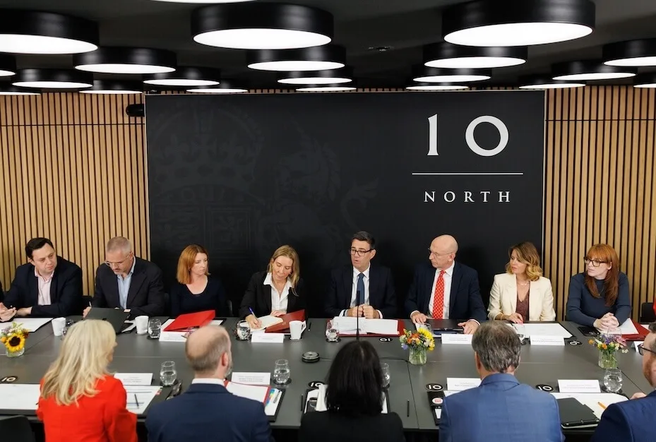 The National Economic Council meeting on 24 July 2026 at No10 North. Ben Houchen and Kim McGuinness sit alongside other mayors and Andy Burnham.